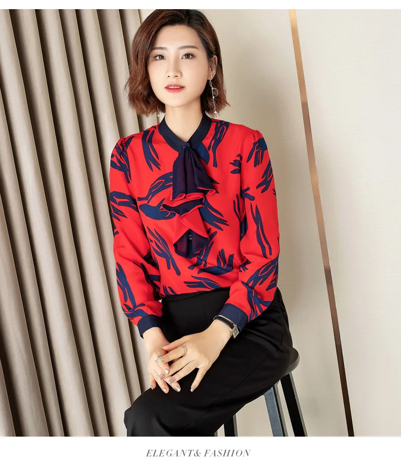 Mujeres Diseño Camisas Lujo Mujer La 2019 Moda Marca Ropa Y Las Blusas Fiesta Ws01406 Pista Europeo De Estilo AnwPq5UY