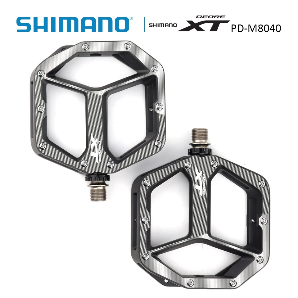 SHIMANO Bicycle Deore XT PD-M8040 Pedals MTB Bike Size S/M M/L Without Reflector