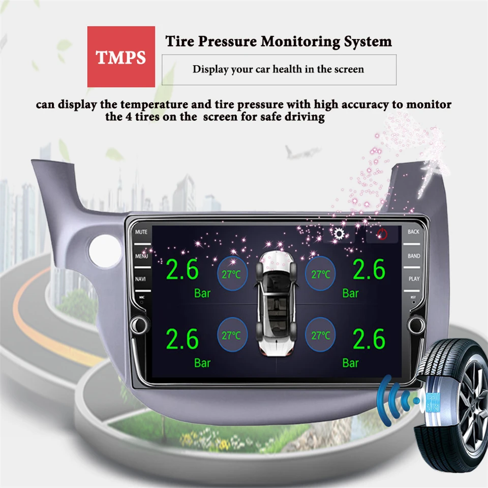 Sale 2 Din 9" Octa Core Android 9.1 Fit HONDA FIT JAZZ 2006 - 2013 radio Head Unit Multimedia Navigation GPS gps dvd bluetooth player 1