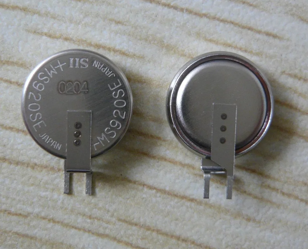 free shipping 2pcs/lot MS920 lithium ion button cell rechargeable