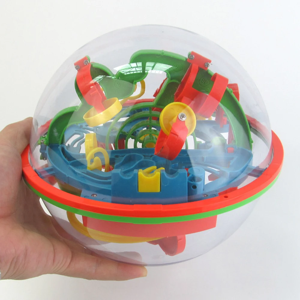 10 см 3D Интеллект головоломка Лабиринт с шаром игра для детей Монтессори