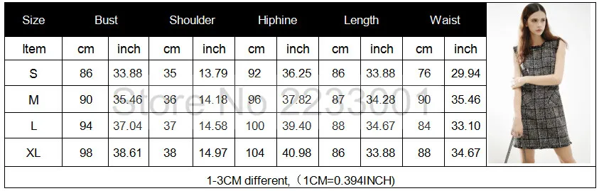 Luxury Brand Women's Tweed Sleeveless Plaid Dress 2018 Winter or Spring Elegant Round Neck Slim A-Line Based Dress HTB1p7pDfPihSKJjy0Flq6ydEXXaR - Luxury Brand Women's Tweed Sleeveless Plaid Dress 2018 Winter or Spring Elegant Round Neck Slim A-Line Based Dress
