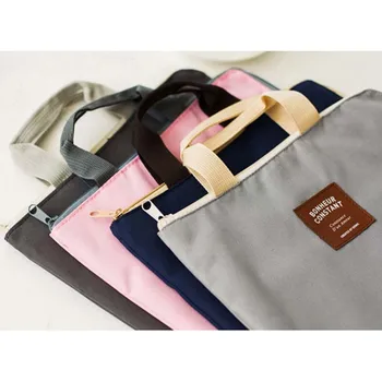 

Laptop Bag Canvas Protective Sleeve Briefcase Carrying Case Cover Handbag for Macbook iPad HSJ-19