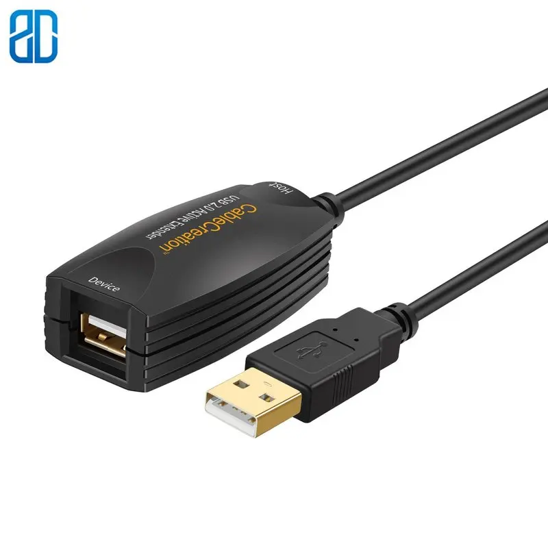 

5M Active USB 2.0 Extension Cord USB Extender USB A-Male to A-Female Repeater Cable for Oculus Rift Printer Scanner Keyboard