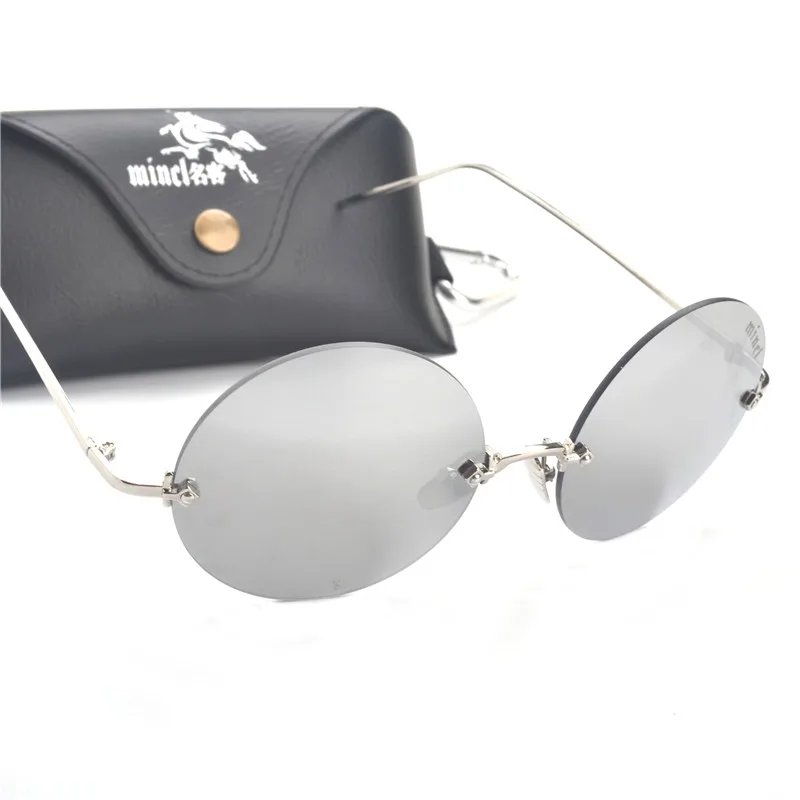 MINCL/Новинка круглые оправы солнцезащитных очков Для женщин Винтаж, солнцезащитные очки для женщин, фирменный дизайн, прозрачные солнцезащитные очки UV400 с коробкой FML