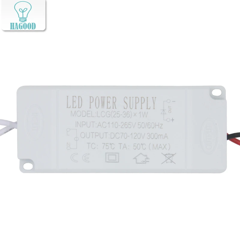 LED Driver for LED lamp 85V-265V Transformer Lot 1-3 4-7 18-24 25-36W LED Driver for LED lamp 85V-265V Transformer Lot 1-3 4-7 18-24 25-36W