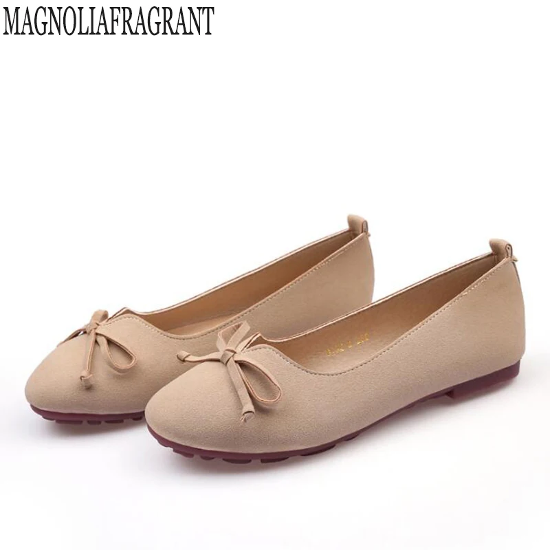 

2018 New Women Suede Flats Fashion High Quality Basic Mixed Colors Pointy Toe Ballerina Ballet Flat Slip On Shoes z103