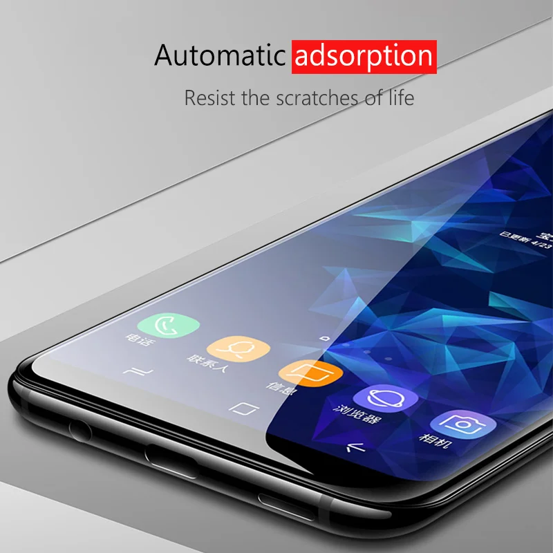 ESVNE 6D изогнутый край 9H закаленное стекло для Samsung Galaxy S8 S9 защита экрана S6 S7 Edge Note 9 8