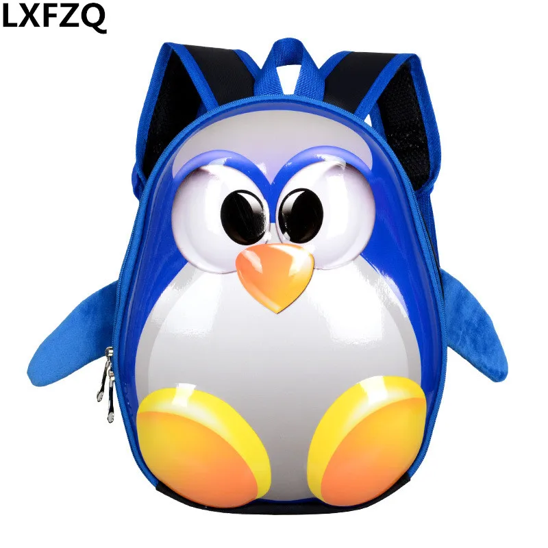 

children's backpack 3D school bag mochila escolar menino kindergarten school bags for girls small penguin knapsack kids bag