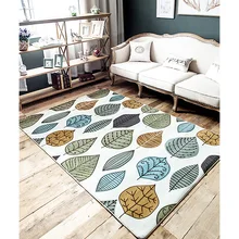 Прикроватный ковер в скандинавском стиле с листьями, 160*230 см, журнальный столик для гостиной, коврик большого размера, декоративный офисный коврик