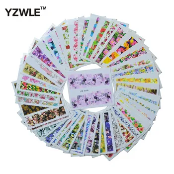 ZKO 47 Sheets New Arrivals DIY Decals Nails Art Water Transfer Printing Stickers For Nails Salon