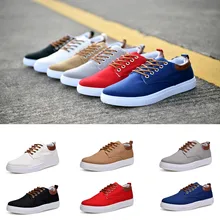 CHAMSGEND/Новинка; сезон весна; Мужская однотонная обувь в Корейском стиле; Модная студенческая обувь; Повседневная обувь; Низкие кроссовки с завязками