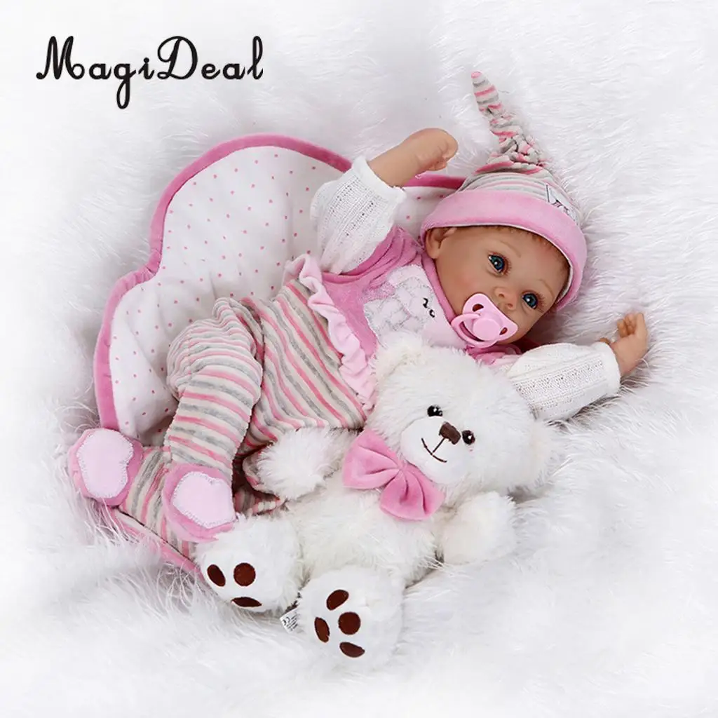 

OtardDolls 55m Soft Silicone Handcraft Newborn Baby Dolls Realistic Looking Reborn Doll Baby Toddler Kids Gift #3