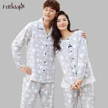 M-3XL, женские зимние пижамы, хлопок, домашний костюм размера плюс, весна-осень, новинка, парные пижамы, набор, пижама, Femme, комплекты одежды для сна, E0776