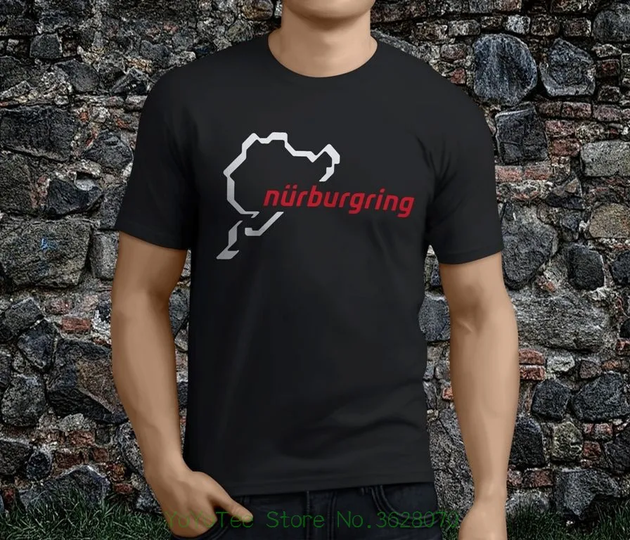 Low Price Round Neck Men Tees New Hot Popular Nurburgring Circuit Black Men' ; S Tshirt S 3xl-in 