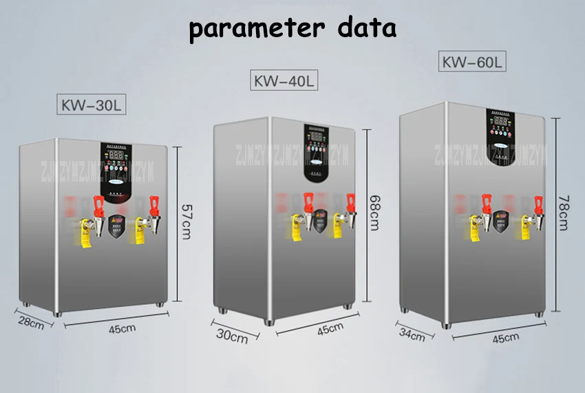 KW-30L водяной бойлер для коммерческого использования из нержавеющей стали шаговый устройство для кипячения большой емкости электрический кипятильник питьевой машины 3000 Вт