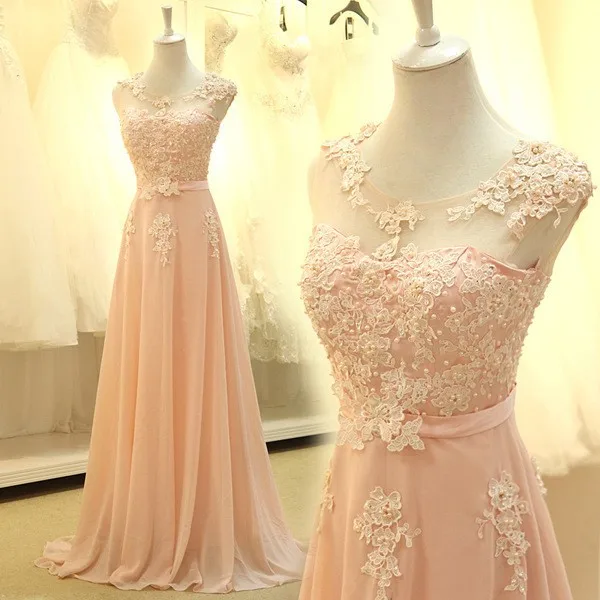 Mingli Tengda шифоновое платье подружки невесты без рукавов vestido longo 2018 розовое