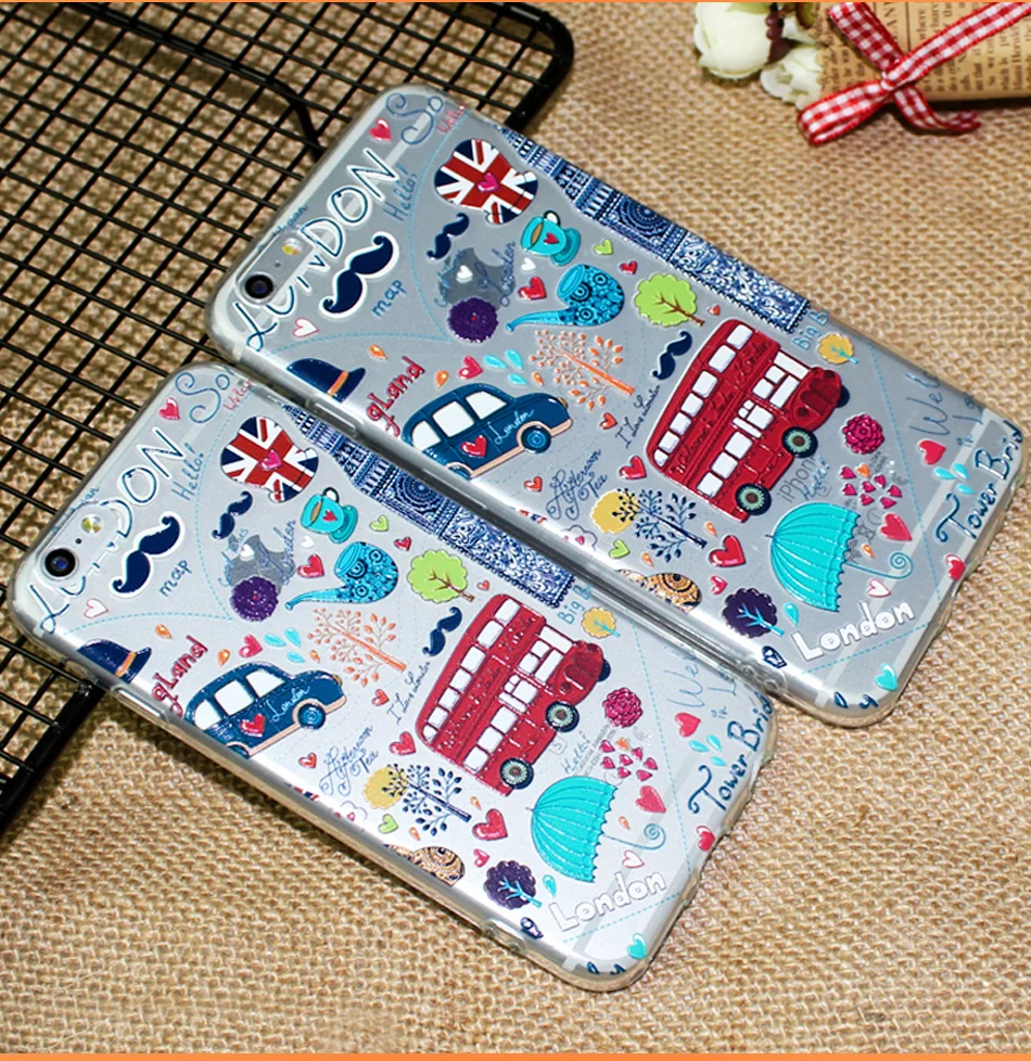 !ACCEZZ TPU Soft Cartoon 3D Protective Back Cover For Apple iphone 66s78 Plus Case Creative Patterned Phone Shell Funda Coque (5)