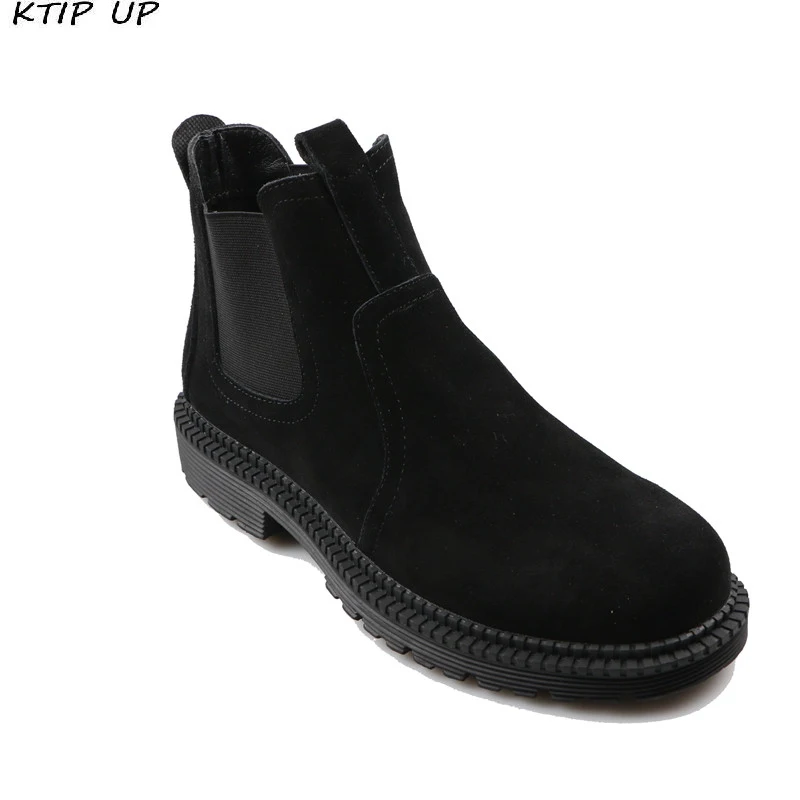 

Fashion Black Men's Boots Designer Winter Shoes Men Warm Work Shoes Casual Fur Boots Men 2019 New Keep Warm Winter Male Boots
