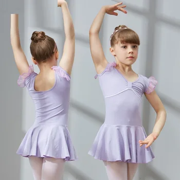 

(10 set-Top suit&Pant&skirt&Shoes)pink purple Princess Ann dance skirts Ballet girls skirt wear full set dress with pant /shoes
