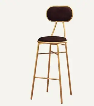 

Nordic light luxury bar chair light luxury simple web celebrity front desk restaurant lounge chair back bar chair high stool