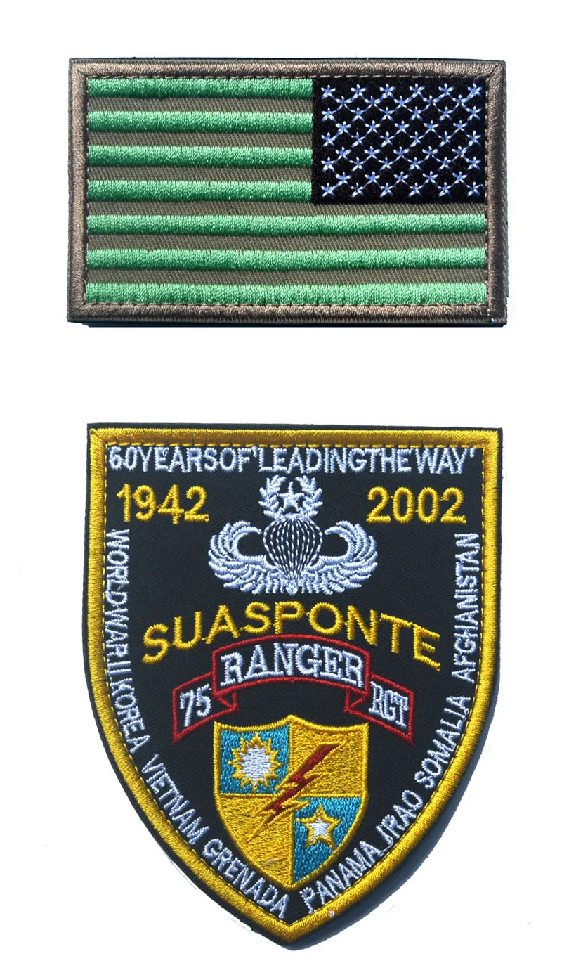 

Wholesale USA Military Tactical Patch Works Flag Patch Set Embroidered Thread American Flag Embroidered Patch for Clothing