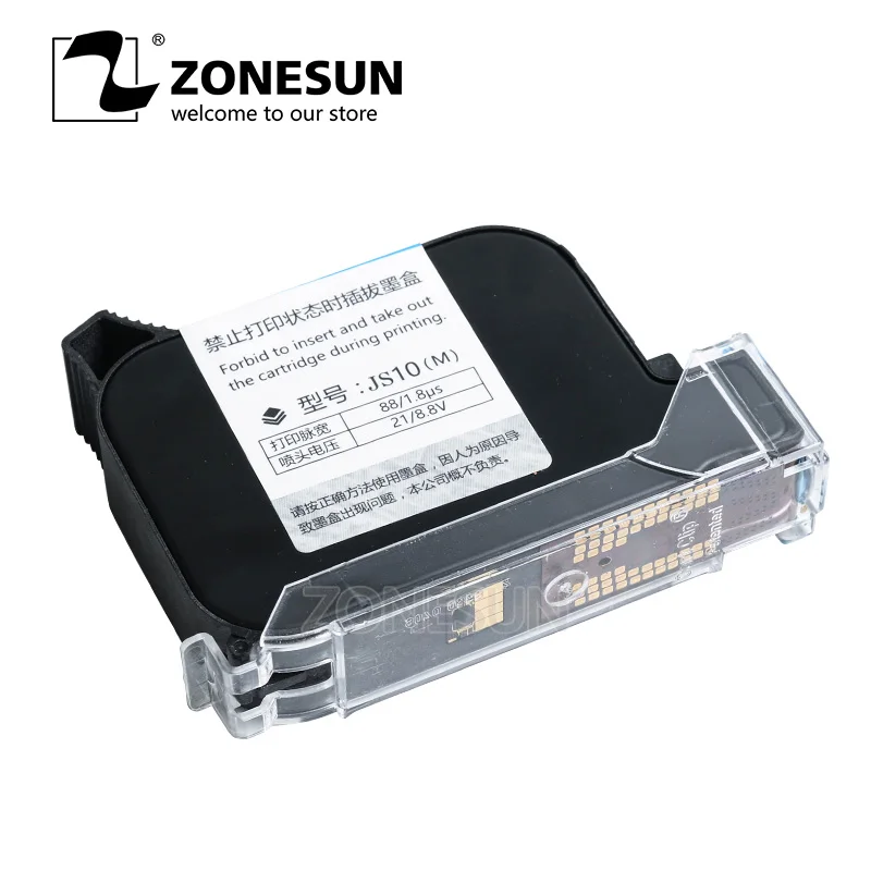 Коробка для чернил ZONESUN портативного интеллектуального USB струйного принтера с QR