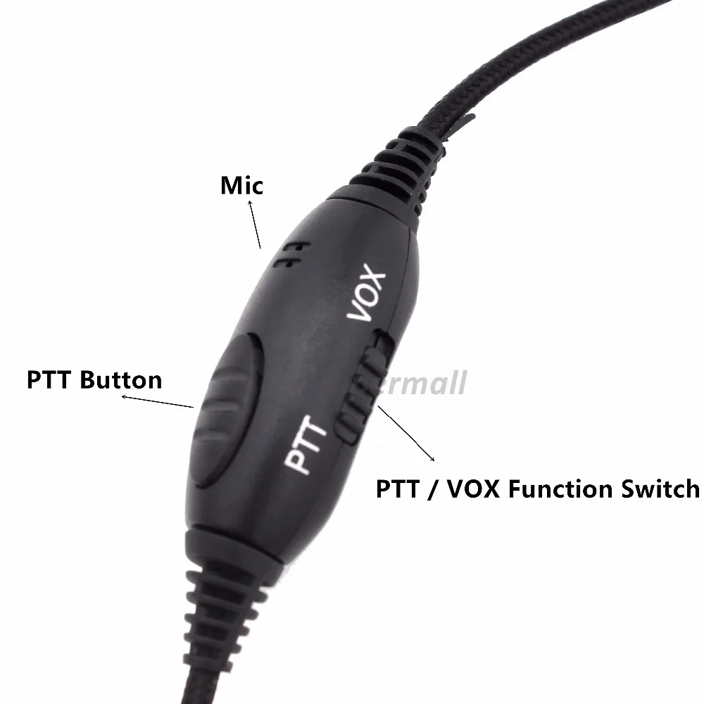 VOX PTT переключатель динамик микрофон двухстороннее радио гарнитура для ICOM IC-A2 IC-V85 IC-V80 IC-V8 Vertex VX-200 иди и болтай Walkie Talkie