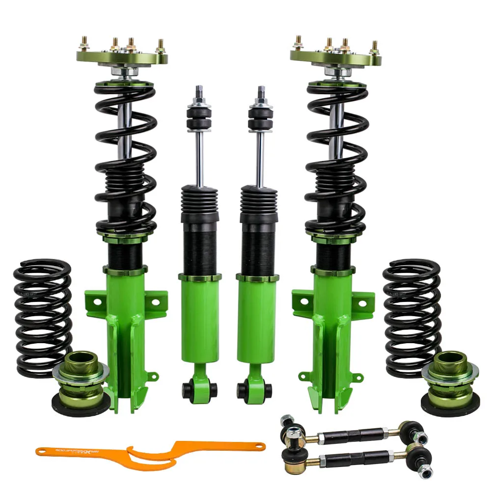 

Full Coilovers Suspension Kits for Ford Mustang 4th 05 06 07 -14 Adj. Height Mounts Coilover Shocks Absorber Suspensions