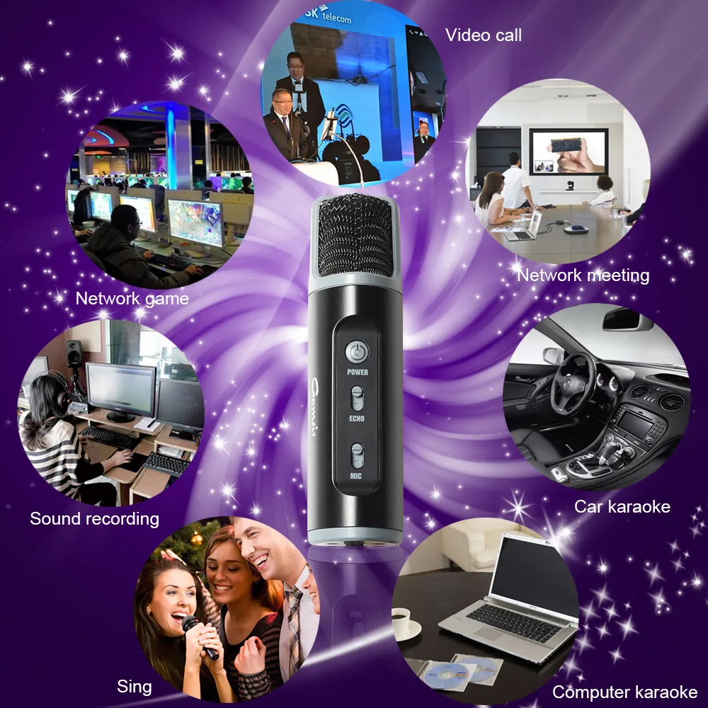 HIPERDEL bluetooth динамик беспроводной емкостный микрофон сотовый телефон