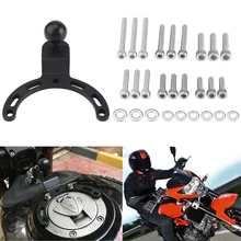 A Set Motorcycle Adjustable Tank Mount GPS Camera Bracket Phone Holder Mount Bracket Kit For Kawasaki For Honda For Yamaha