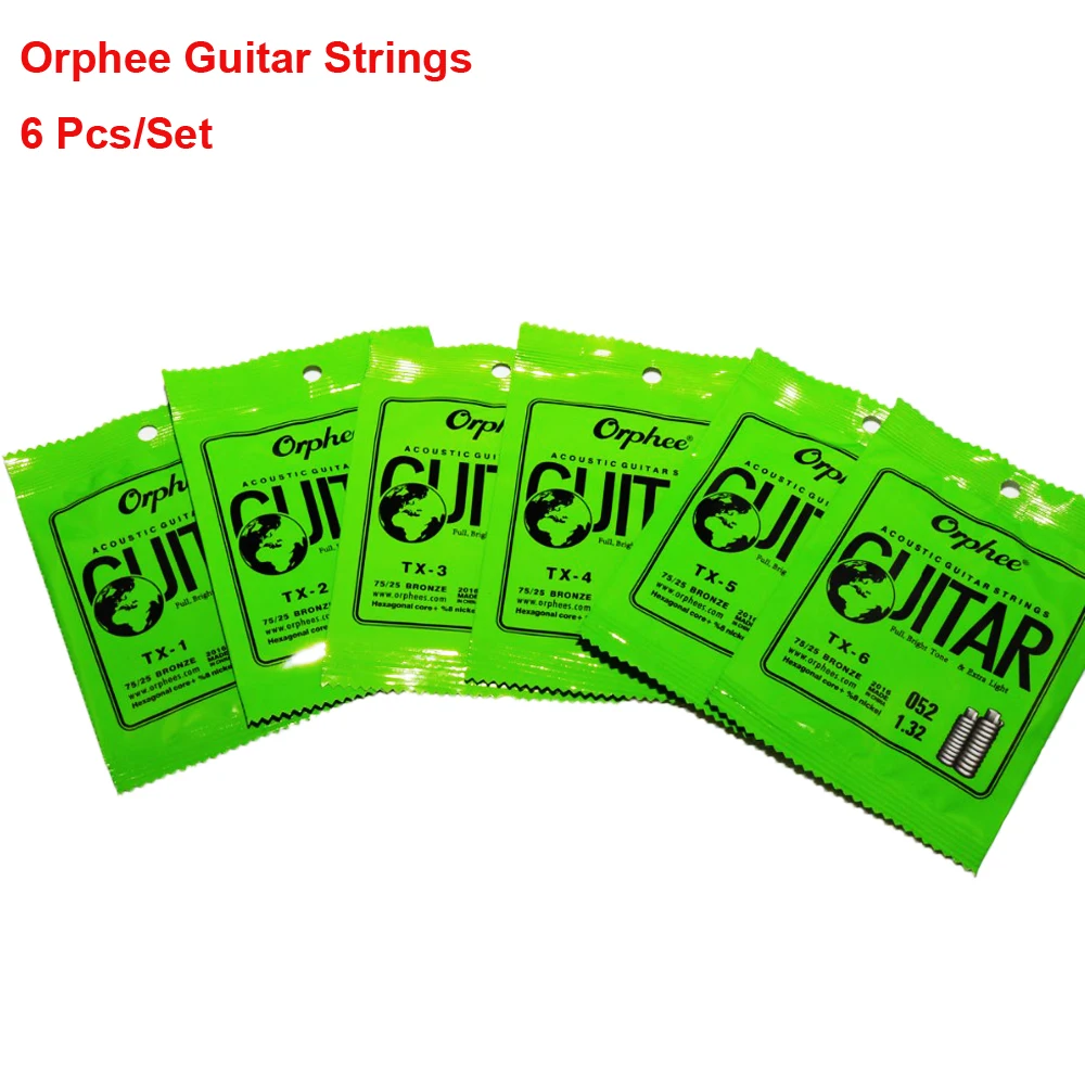 Orphee 6 قطعة/المجموعة الصوتية الغيتار سلاسل واحدة سلسلة حزمة آلات موسيقية اكسسوارات الغيتار الاكسسوارات Orphee 6 قطعة/المجموعة الصوتية الغيتار سلاسل واحدة سلسلة حزمة آلات موسيقية اكسسوارات الغيتار الاكسسوارات