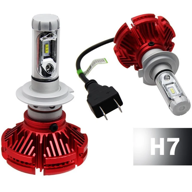 2X H7 H4 светодиодный лампы 12000lm фар автомобиля светодиодный автомобиль лампа безвентиляторный H8 H9 9005 HB3 9006 HB4 50W 6500K 24V зэс светодиодный H11 автомобиля 12V светодиодные лампы