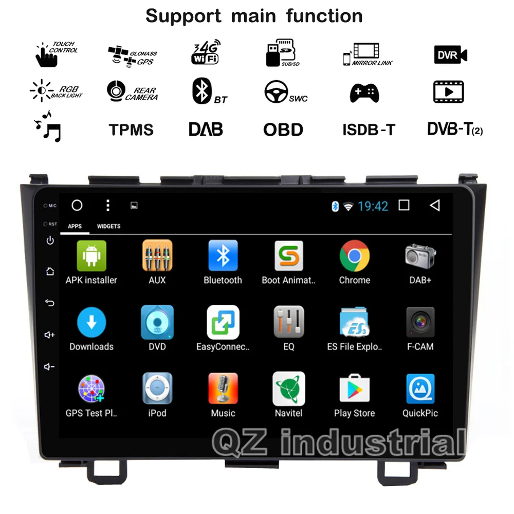 Discount QZ industrial HD 9inch Android 8.1 T3 car dvd player For Honda CRV CR-V 2006-2011 with GPS 3G 4G WIFI Radio BT SWC RDS Navi map 1 Discount QZ industrial HD 9inch Android 8.1 T3 car dvd player For Honda CRV CR-V 2006-2011 with GPS 3G 4G WIFI Radio BT SWC RDS Navi map 1