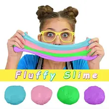 Классические игрушки DIY пушистый floam слизь стресса осадка игрушка антипригарным глины Детский пластилин подарки на Рождество