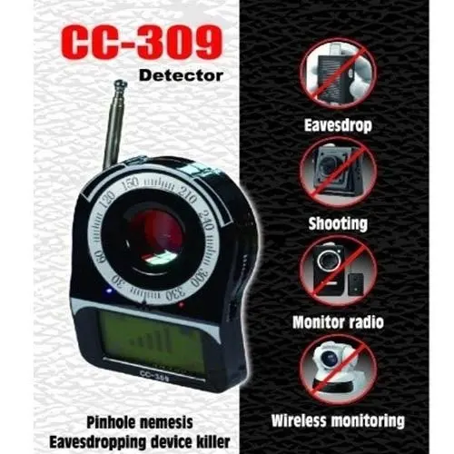 CC309 Wireless Signal Full Band Detector Hidden Camera Bug Finder Anti Spy Detector Anti Candid Camera Detector