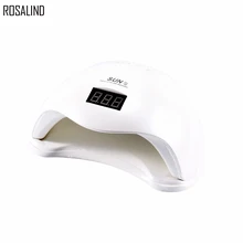 ROSALIND SUN5 48 Вт Двойной УФ светодиодный светильник для ногтей Сушилка для ногтей гель лак отверждения свет с нижней 30 s/60 s таймер ЖК-дисплей