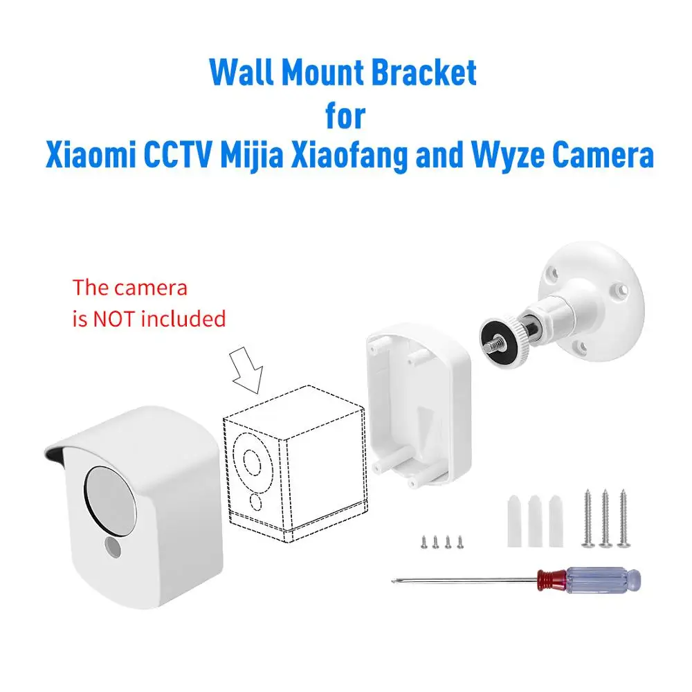 Для камеры Xiaomi Mijia Xiaofang 1 S/Wyze Cam настенный кронштейн регулируемый на 360 градусов для помещений/улицы чехол-подставка