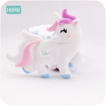 MamimamiHome Baby Toys Silicone Unicorn 20pcs Chewable Teether Lovely Diy Jewelry Teething Accessories Baby Crib Toy Rattle