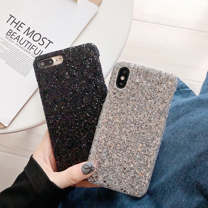 Блестящий красный жесткий чехол для телефона iphone 7 8X6 S Plus Funda 6s XS Max XR X 8 8Plus 7Plus |