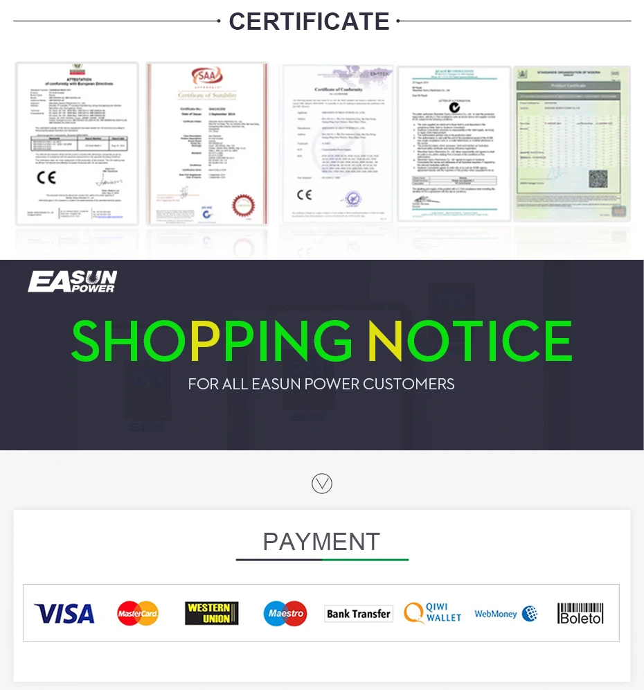 EASUN POWER Solar Inverter 5000W PWM Inverter 48V 220V Pure Sine Wave Inverter 5Kva 50HZ Off Grid Inverter 60A Battery Charger_21