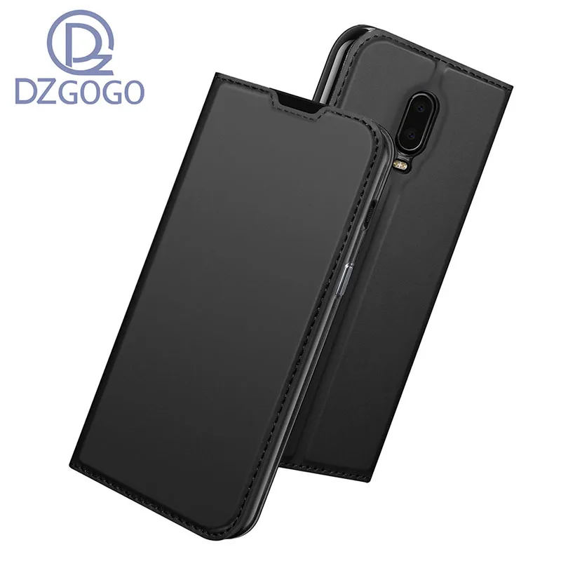 Чехол DZgogo для Oneplus 6 T роскошные чехлы из искусственной кожи Магнитный