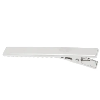 

6 cm Silver Color Hairpin Blanks Metal Duckbill Clips Jewelry Findings, 20 pcs/lot-C4503