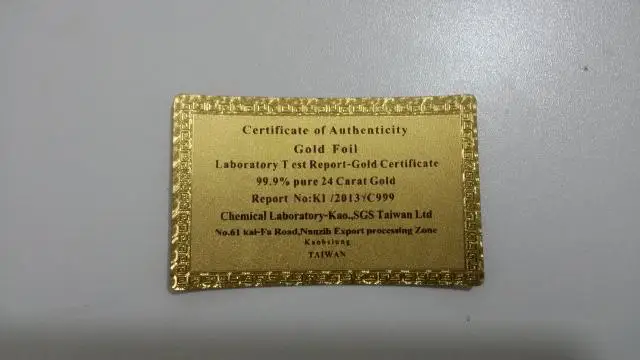 1pcs 24k gold foil banknotes paper money collections gold