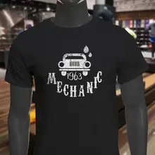 Cool camisetas diseños mejor venta hombres VINTAGE coches mecánicos herramientas de reparación camiones AUTO hombres negro camiseta