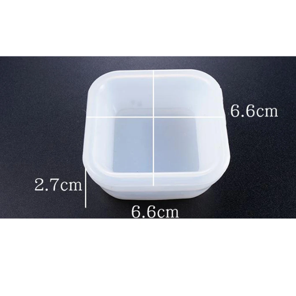 2Pcs Silicone Resin Mold Small Box Container Silicone Mould Resin Art Mold DIY Storage Box Jewelry Making Decorative Craft Mold