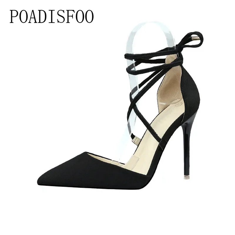 high heels with straps
