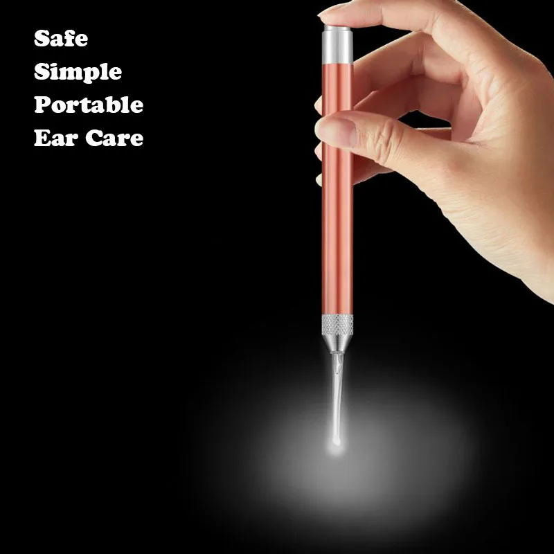 

1PC Visual Ear Spoon Cleaner Led Earpick Earwax Cleaning Tool Wax Removal Flashlight Earpick For Children The Elderly Ear Care
