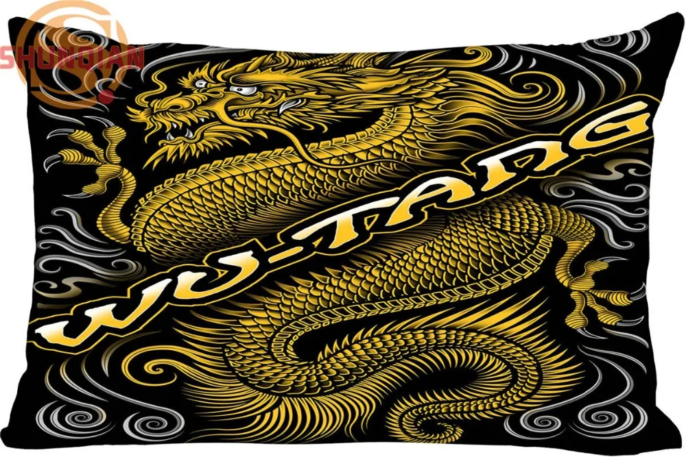 Новинка наволочка Wu Tang на молнии Размер чехла 45x35 см 40x60 45x75 50x75 (две