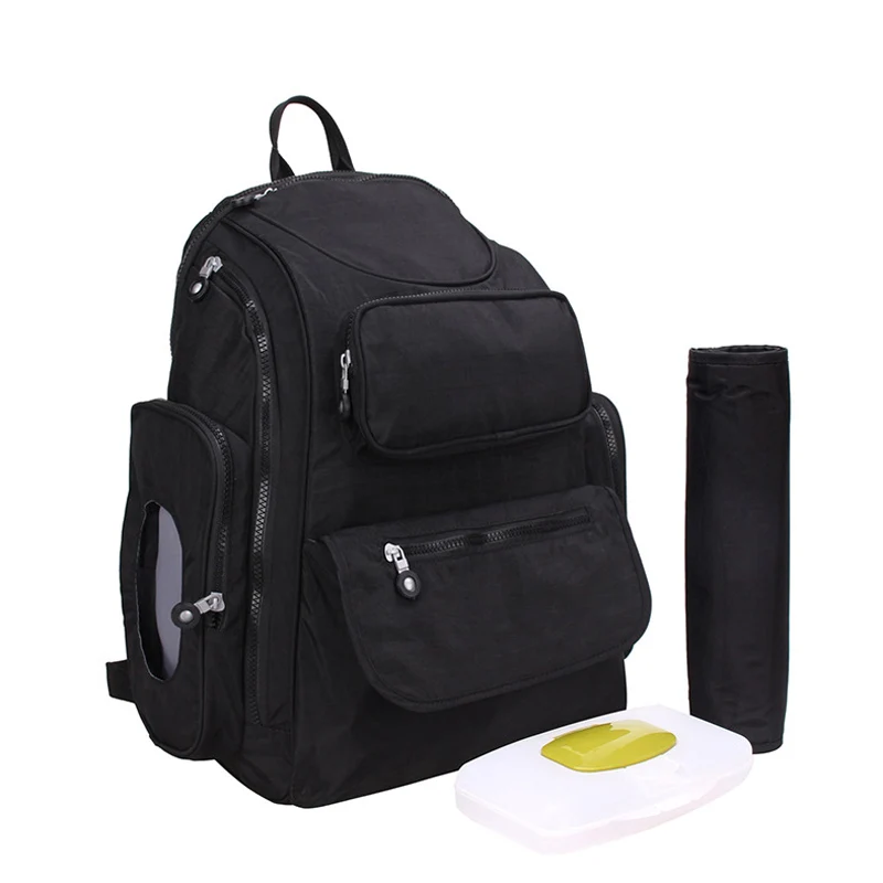 

Multifunctional Large Capacity Nappy Diaper Backpack For Travel Mother Baby Backpack For Mom Bag Maternity Shoulder Bags Black